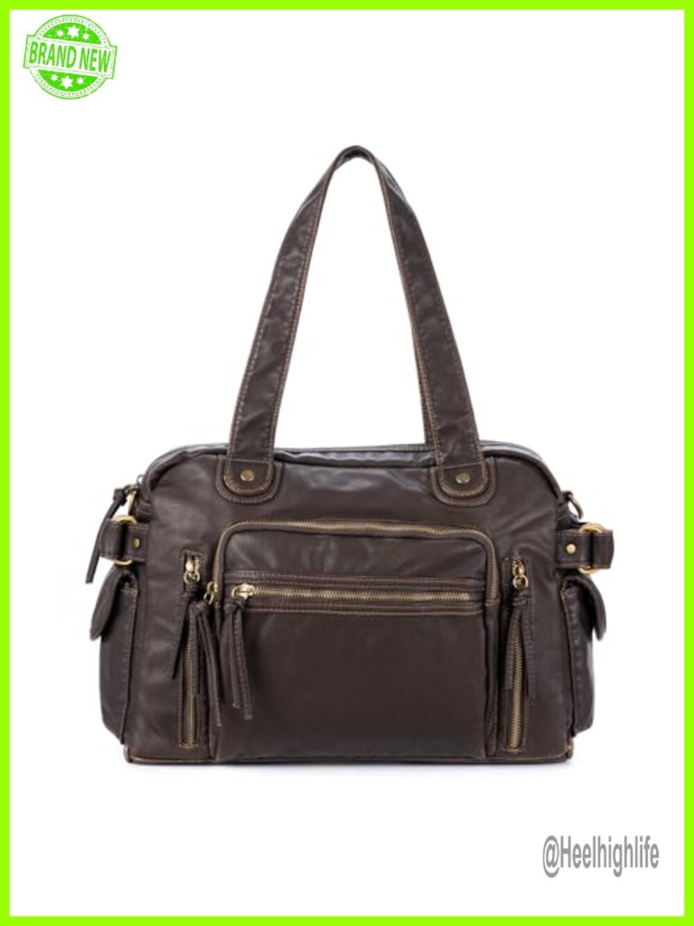 Faux Leather Large Hobo Shoulder Bag Y2K Slouchy Crossbody Tote Purse